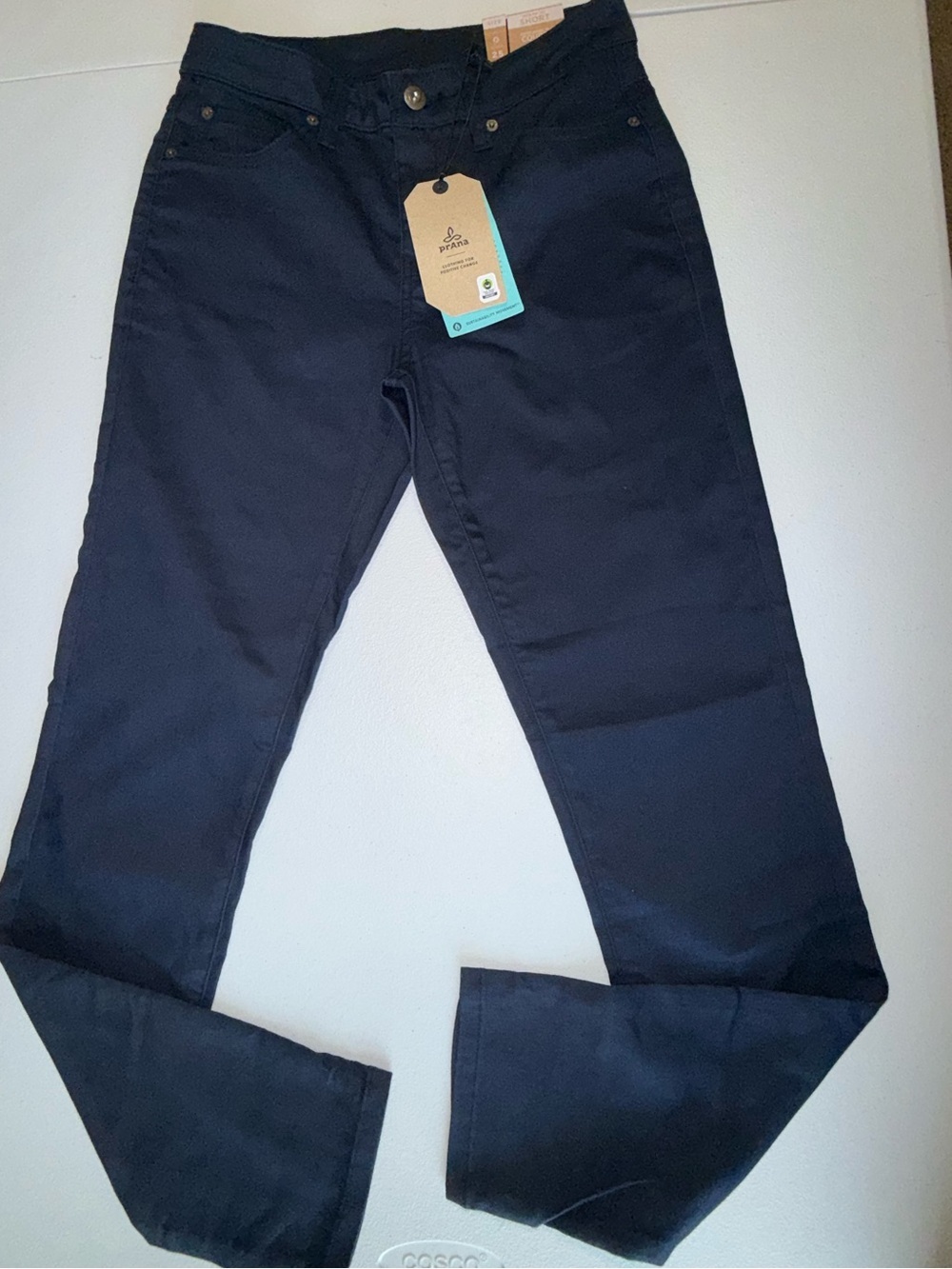 Prana Kayla High Rise Skinny Jeans Women’s Size 0 Short 25 Navy Blue NWT - Picture 6 of 16